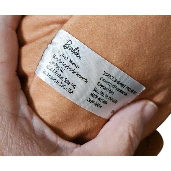 Barbie Squishy Bear Plush Stuffed Handkerchief 8” Sitting 2022 - Picture 4 of 4